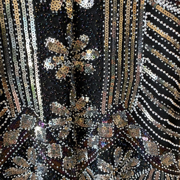 Vintage Sequin and fringed Dress- like new - Picture 3 of 12